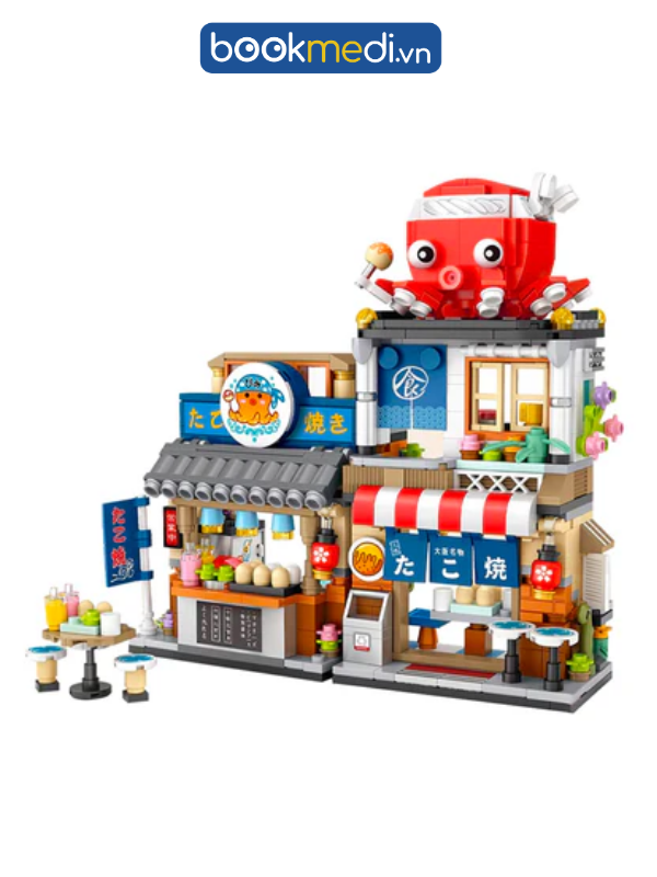 Đồ Chơi Lắp Ráp Mô Hình Tiệm Bánh Bạch Tuột (Takoyaki Shop)
