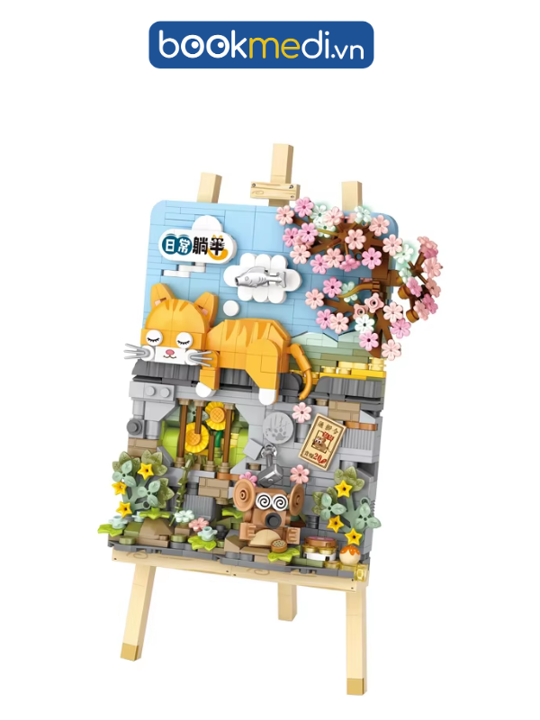 Đồ Chơi Lắp Ráp Mô Hình Tranh 3D Lie Flat Cat