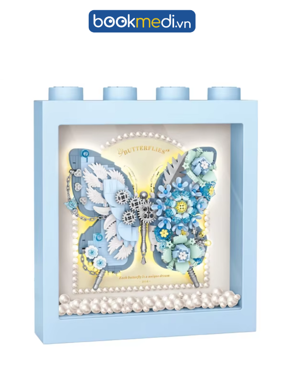 Đồ Chơi Lắp Ráp Mô Hình Khối Bướm Xanh (Blue Butterfly)