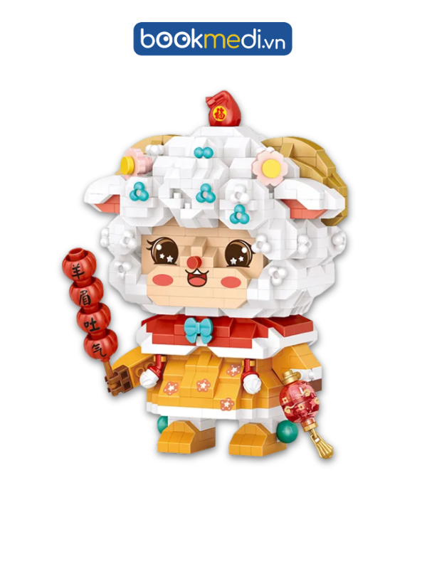 Đồ Chơi Lắp Ráp Mô Hình Cừu Cổ Trang (Sheep) Hãng Loz