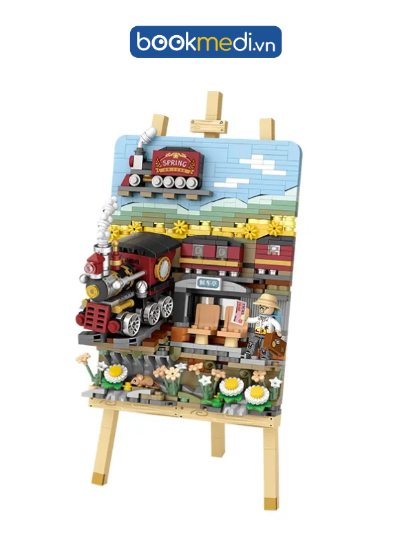 Đồ Chơi Lắp Ráp Mô Hình Tranh 3D Spring Train