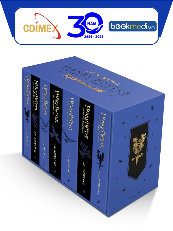 Harry Potter Ravenclaw House Edition Paperback Box Set - Sách Tiếng Anh - Bookmedi