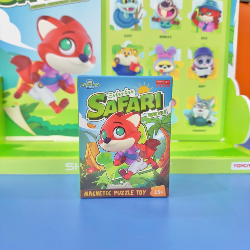 Hộp mù nam châm Disney Zootopia 2 Series Suburban Safari Magnetic Toy (Blind Box)