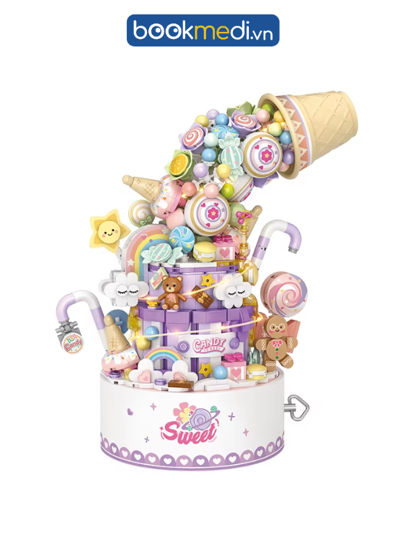 Đồ Chơi Lắp Ráp Mô Hình Hộp Nhạc Sweet Flow Music Box (Tặng Đèn LED)