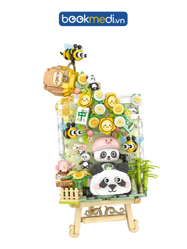 Đồ Chơi Lắp Ráp Mô Hình Tranh 3D Panda Frame