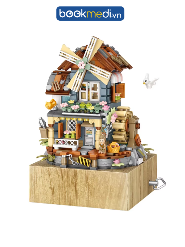 Đồ Chơi Lắp Ráp Mô Hình Hộp Nhạc Windmill Music Box