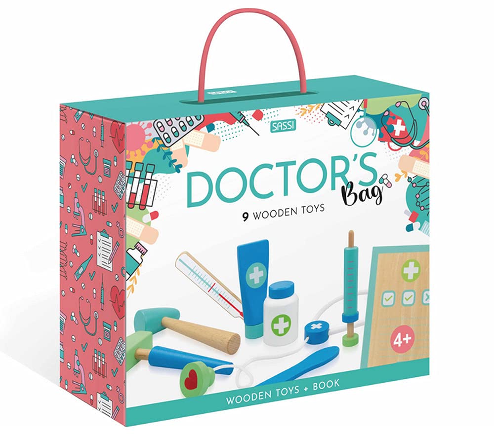 WOODEN TOYS AND BOOK - THE DOCTOR